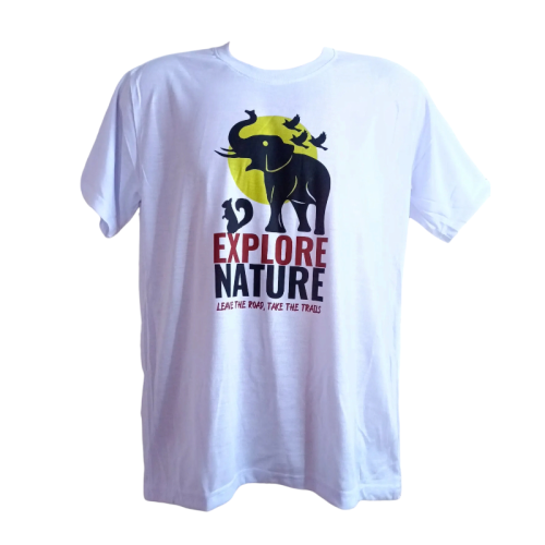 Explore Nature White Polyester Wildlife T-shirt